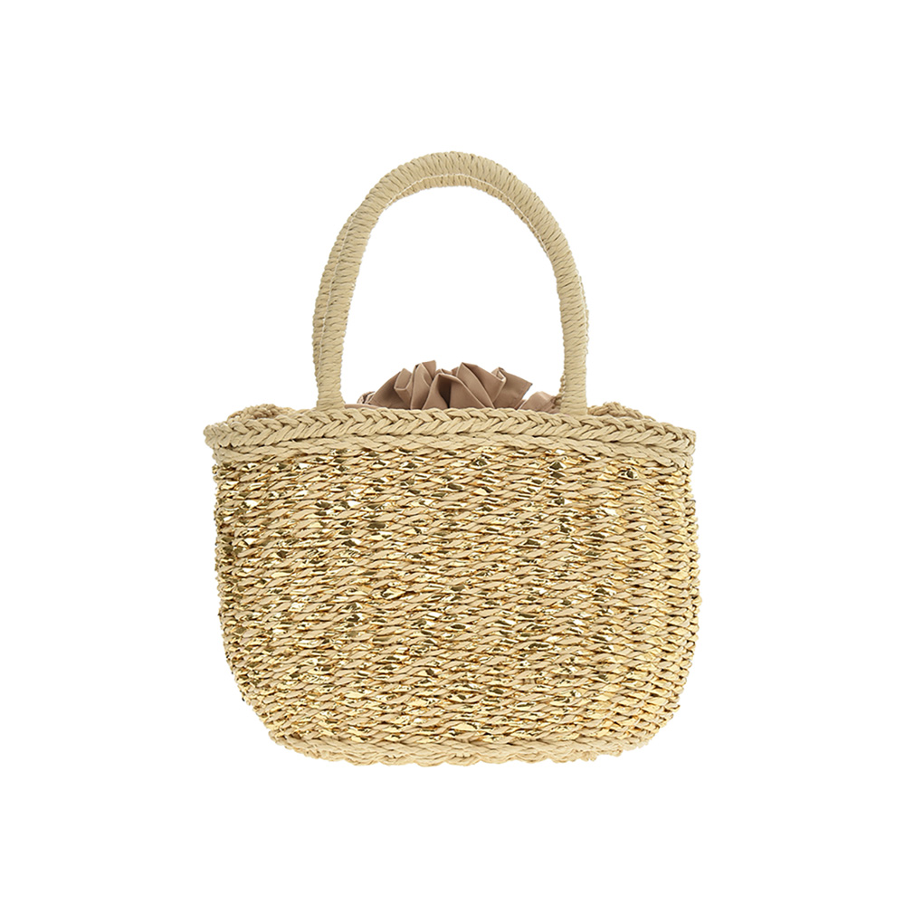 Hand Bag FR5306Beige_Gold