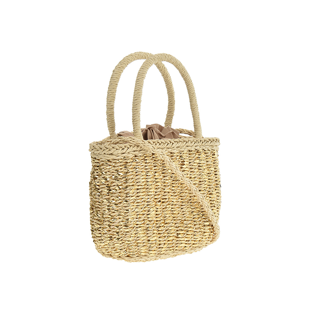 Hand Bag FR5306Beige_Gold