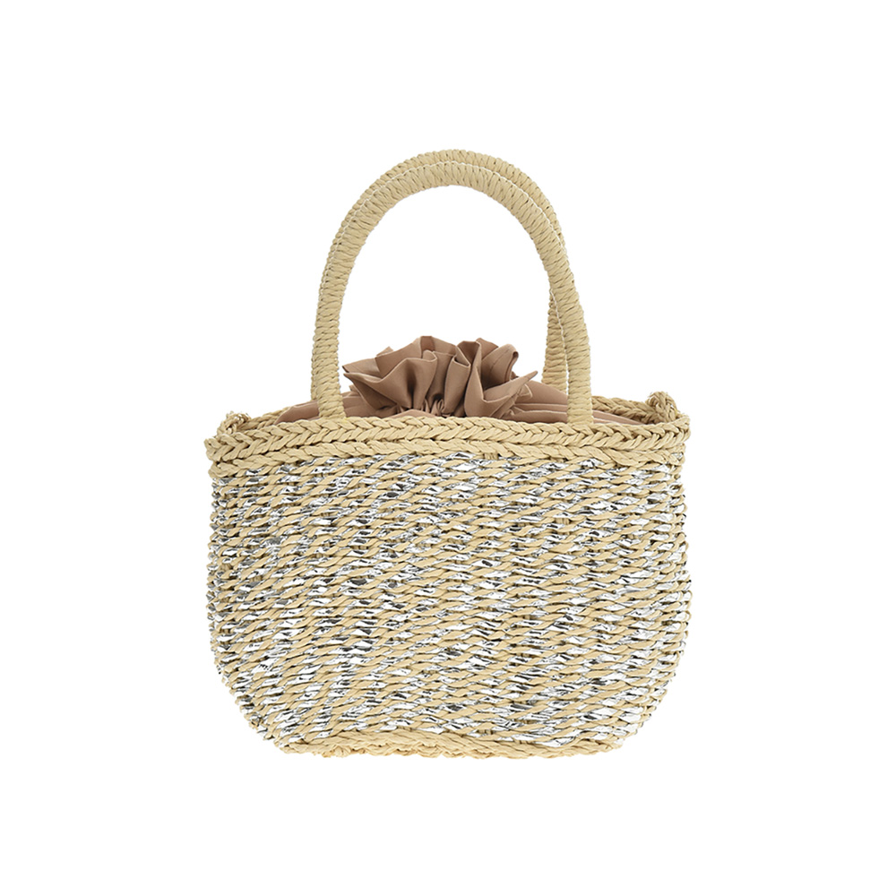 Hand Bag FR5306Beige_Silver