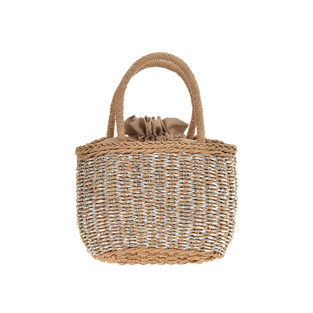 Hand Bag FR5306Khaki_Silver