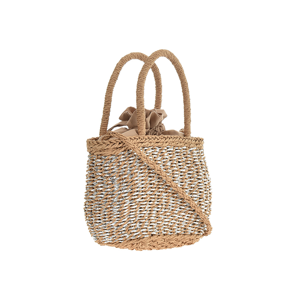 Hand Bag FR5306Khaki_Silver