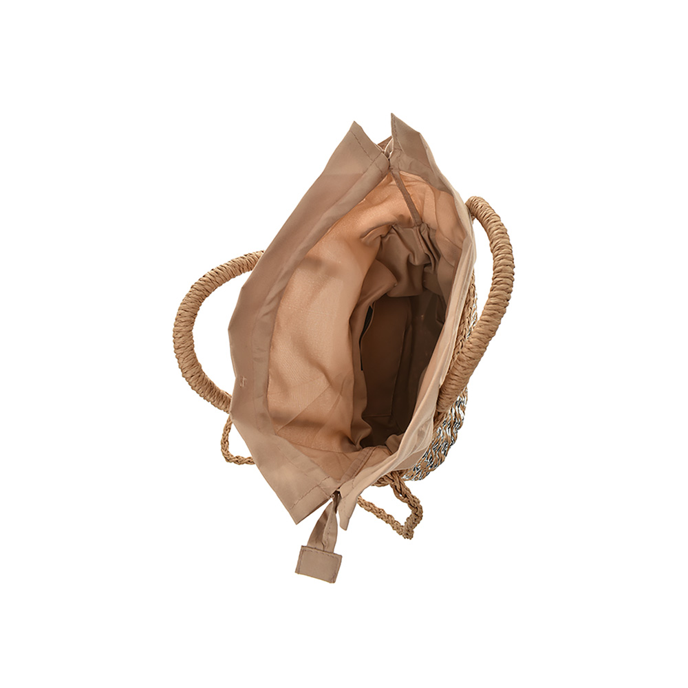 Hand Bag FR5306Khaki_Silver