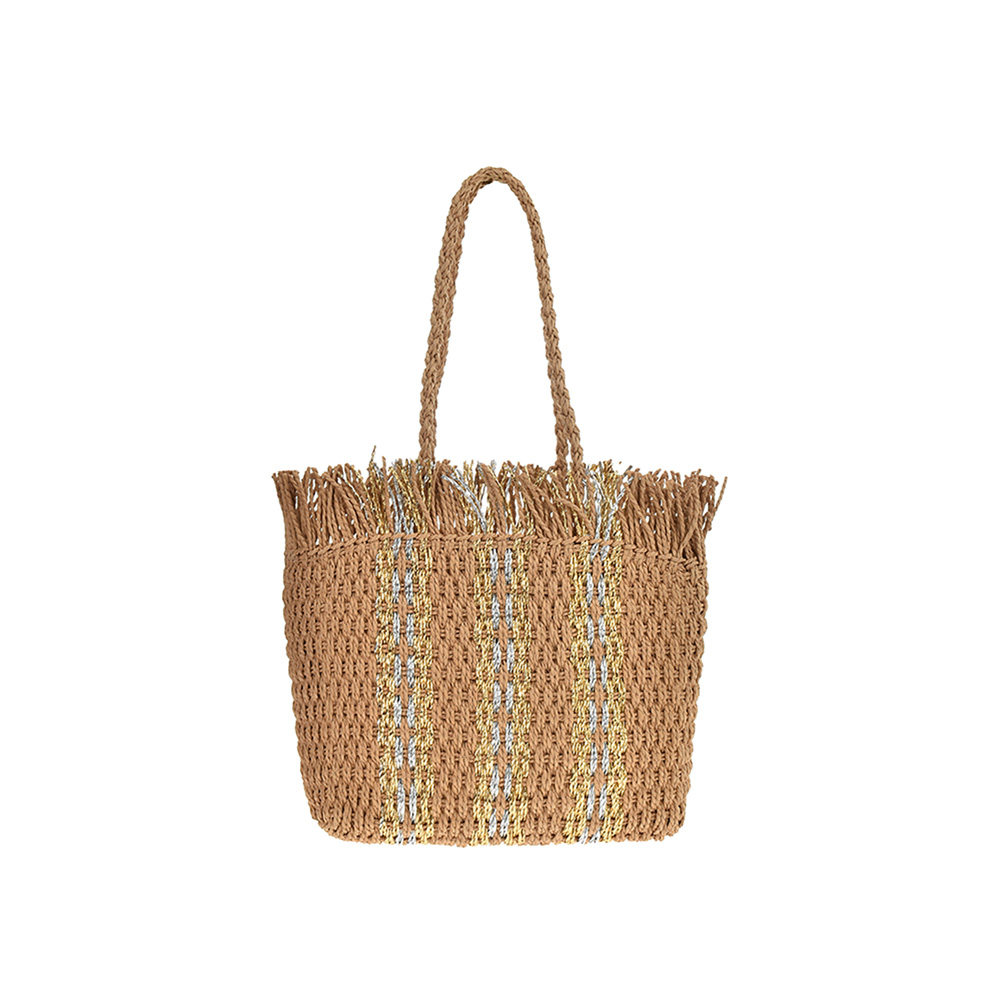 Shopping Bag FR5308Khaki_Silver