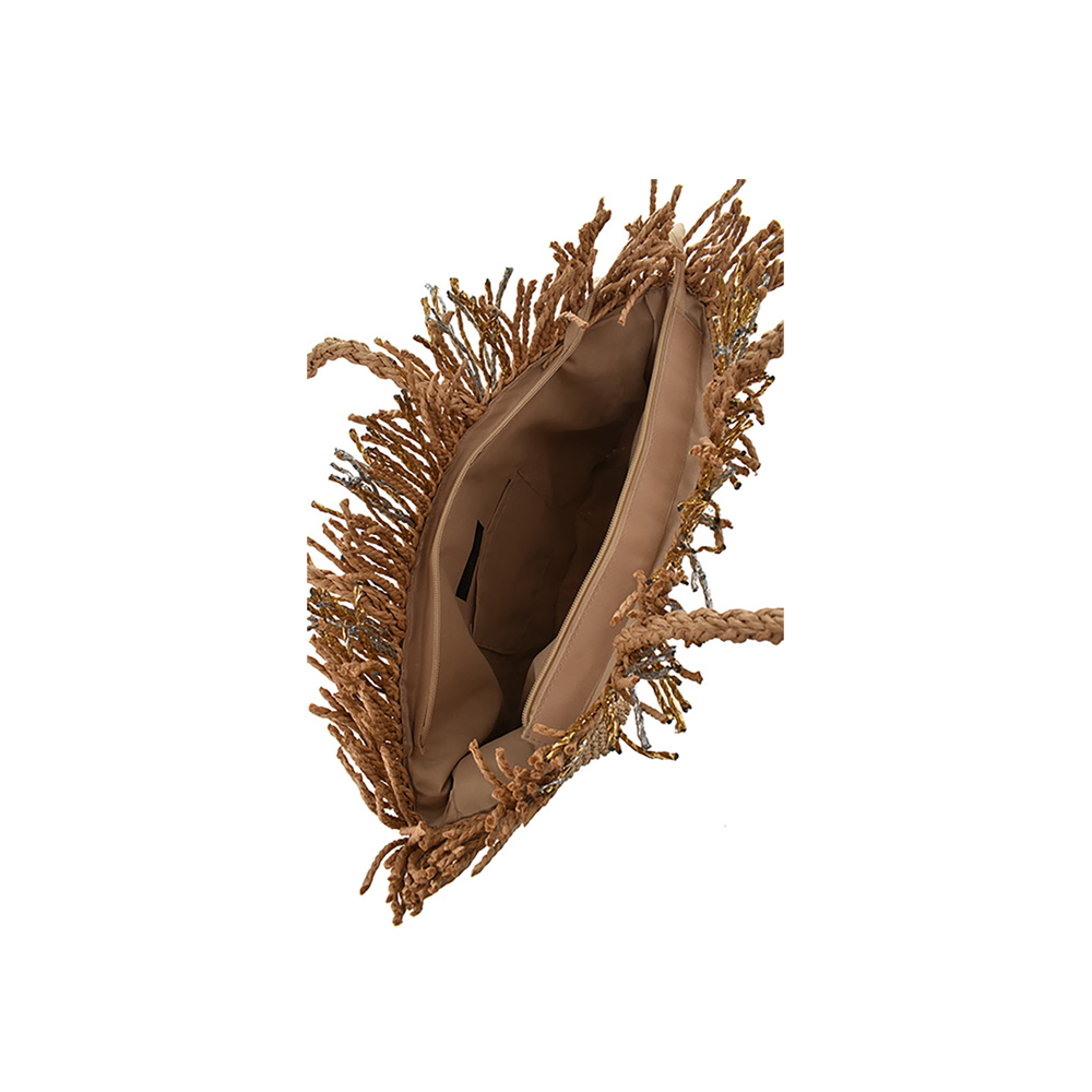 Shopping Bag FR5308Khaki_Silver